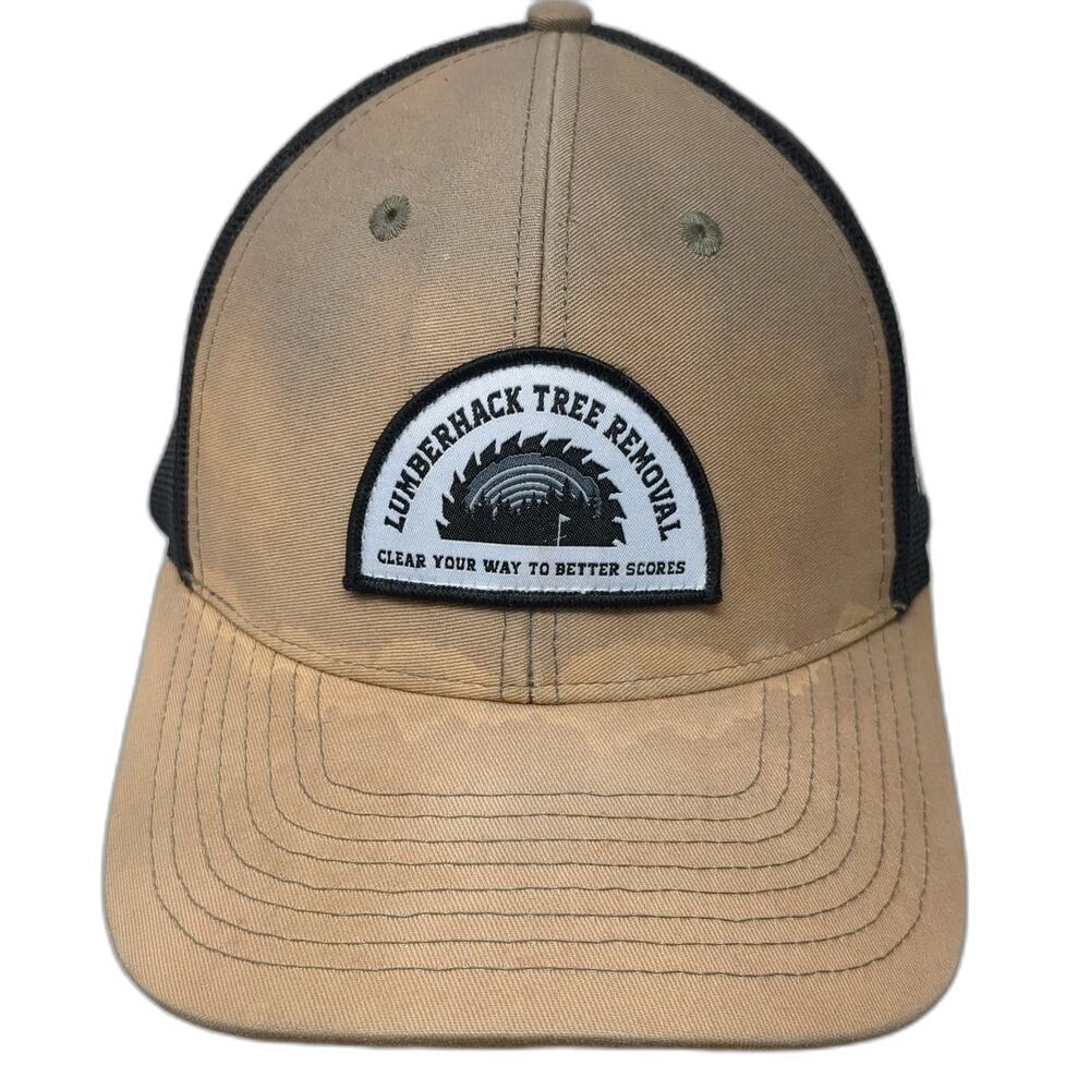 Waggle Trucker Hat Brown One Size Lumberhack Tree Removal Golf Mesh Snapback